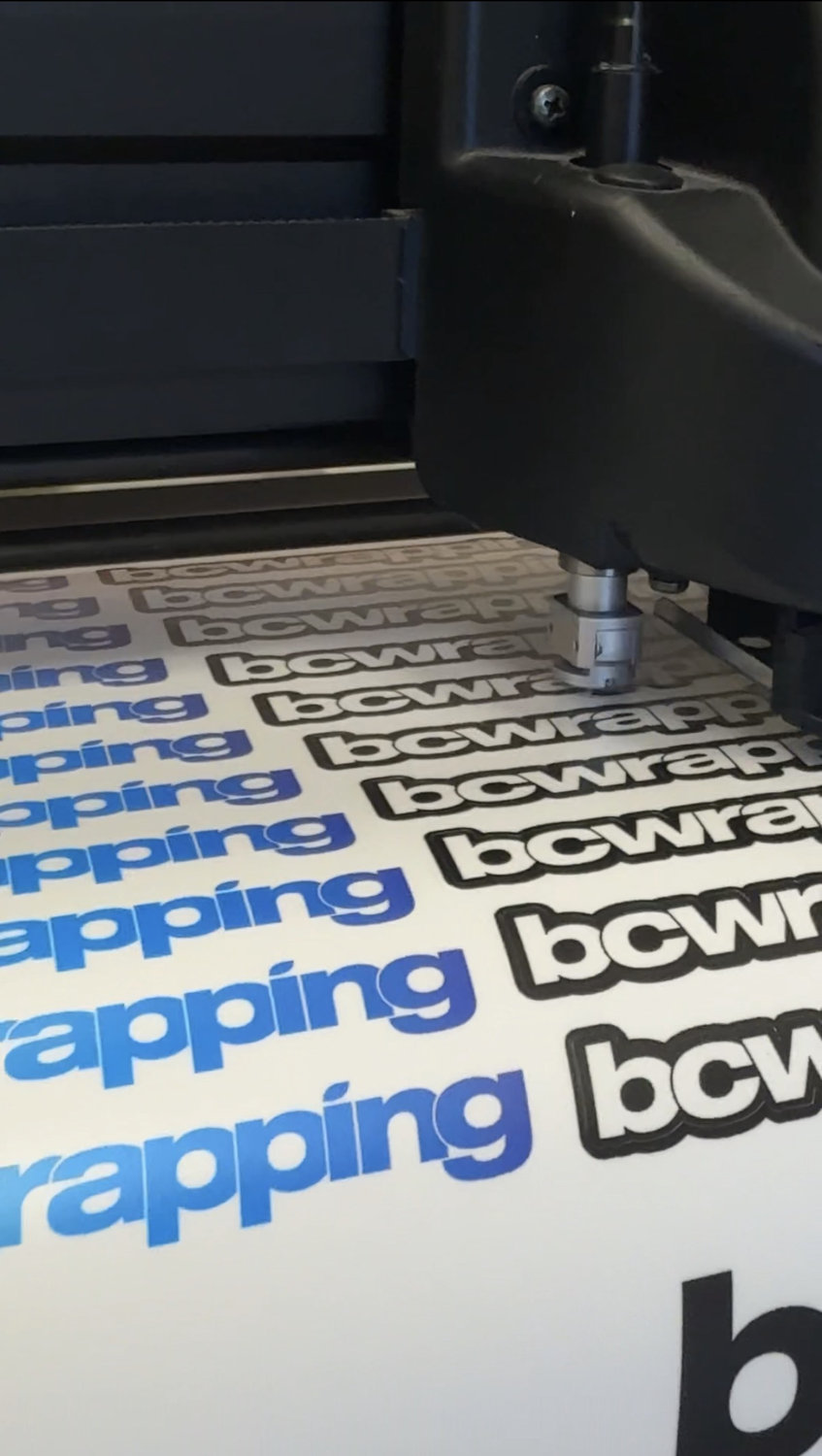 Stickers BC Wrapping en production