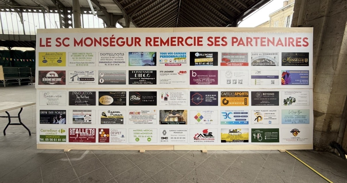 Panneau partenaires sportif